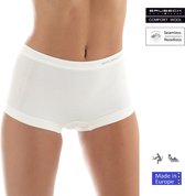 Brubeck Comfort | Dames Onderbroek Boxershort Naadloos met Merino Wol - 2 Pack - Roomwit - XL