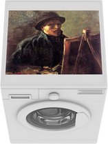 Wasmachine beschermer mat - Zelfportret als schilder - Schilderij van Vincent van Gogh - Breedte 55 cm x hoogte 45 cm