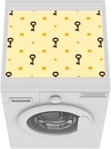 Wasmachine beschermer mat - Sleutel - Patronen - Design - Breedte 55 cm x hoogte 45 cm