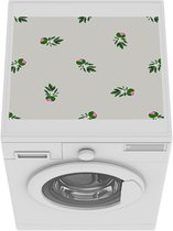 Wasmachine beschermer mat - Patroon - Bloemen - Groen - Breedte 55 cm x hoogte 45 cm