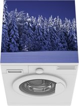 Wasmachine beschermer mat - Besneeuwde bomen in het Nationaal Park Bayerischer Wald - Breedte 60 cm x hoogte 60 cm