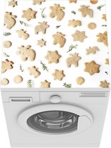Wasmachine beschermer mat - Kerst - Koek - Bakken - Breedte 60 cm x hoogte 60 cm