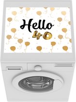 Wasmachine beschermer - Wasmachine mat - Jubileum - 40 jaar - Quote - 55x45 cm - Droger beschermer