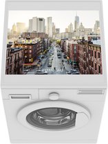 Wasmachine beschermer mat - Straten van New York - Breedte 55 cm x hoogte 45 cm