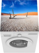 Wasmachine beschermer mat - Afrika - Woestijn - Blauw - Breedte 60 cm x hoogte 60 cm