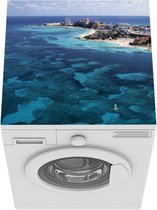 Wasmachine beschermer mat - Cancun - Lucht - Zee - Breedte 60 cm x hoogte 60 cm