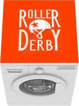 Wasmachine beschermer - Wasmachine mat - Helm - Letters - Retro - Quote - 60x60 cm - Droger beschermer