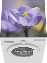 Wasmachine beschermer mat - Lente - Krokus - Paars - Breedte 60 cm x hoogte 60 cm