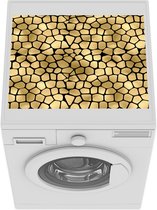 Wasmachine beschermer - Wasmachine mat - Patronen - Vormen - Goud - 55x45 cm - Droger beschermer