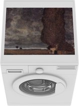 Wasmachine beschermer mat - Naderende storm - schilderij van Gustav Klimt - Breedte 55 cm x hoogte 45 cm