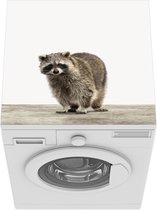 Wasmachine beschermer mat - Babykamer - Wasbeer - Breedte 60 cm x hoogte 60 cm