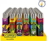 Clipper Classic - Aansteker - Pop Cover Cork leaves - Display 30 stuks