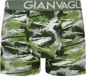 heren boxershorts Gianvaglia 3 pack print groen XXL