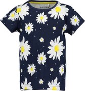 Blue Seven T-shirt Donkerblauw Bloemen Maat 110