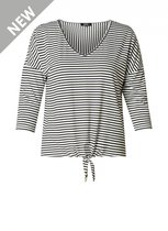 ES&SY Uriana Jersey Shirt - Black/White - maat 38
