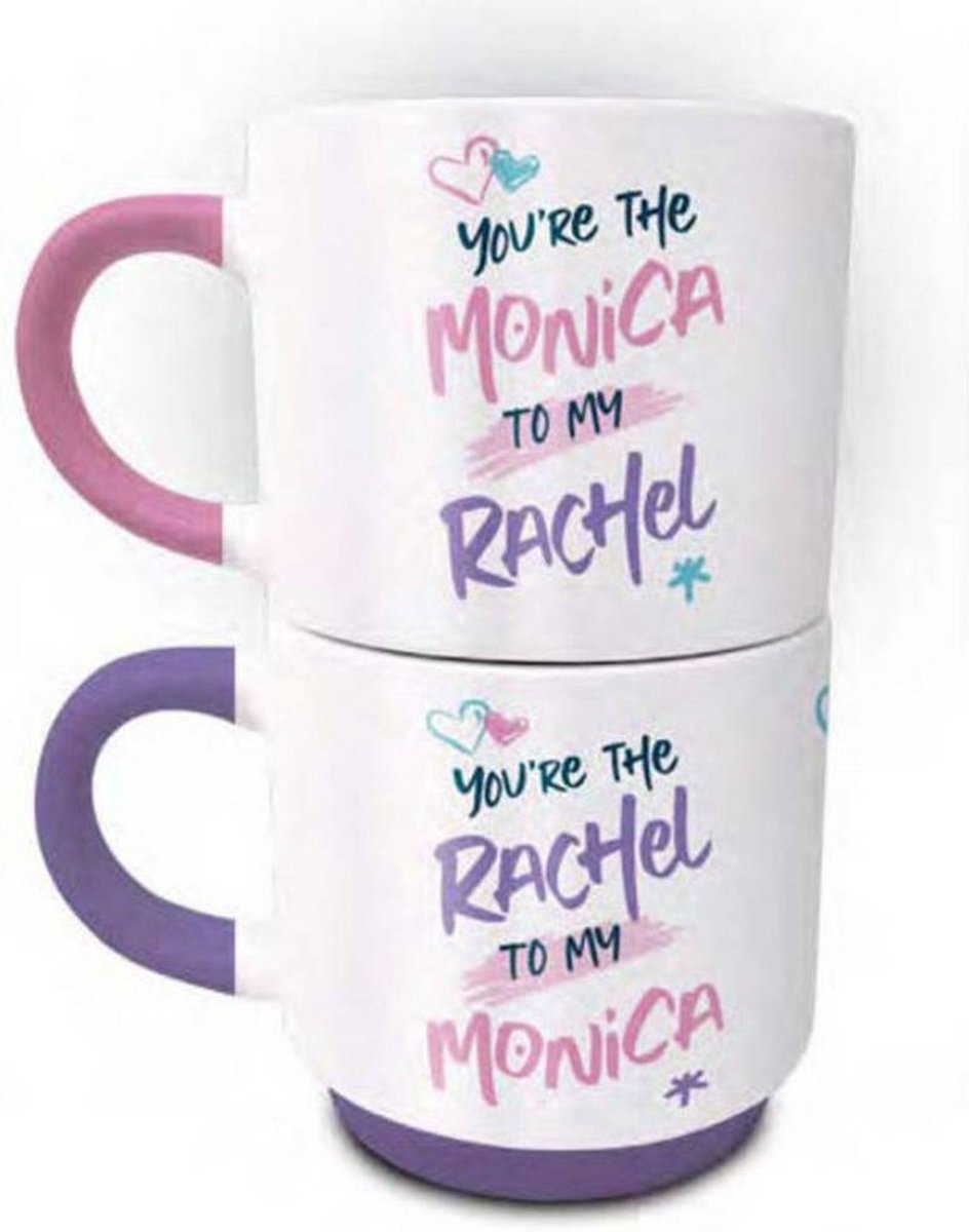Friends: Monica and Rachel Stack Mug Set