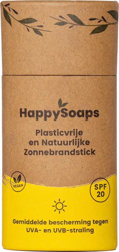 HappySoaps natuurlijke zonnebrandstick – SPF 20
