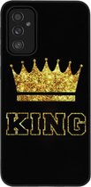 ADEL Siliconen Back Cover Softcase Hoesje Geschikt voor Samsung Galaxy M52 - King Koning