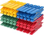 50x Pinces à linge colorées 7 cm en plastique - Pinces à linge - Articles de lessive - Pinces à linge suspendues / suspendues