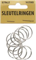 Sleutelringen - Zilver - Metaal - ⌀ 2,5 cm - 10 Stuks - Sleutelhangers - Sleutelhanger - Sleutel - Ring