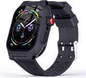 Waterdichte Smartwatch Case Geschikt voor Apple Watch Series 7/8 41mm - Zwart