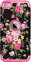 Peachy Armor Flower Hoesje iPod Touch 5 6 7 - Kleurrijke Bloemen