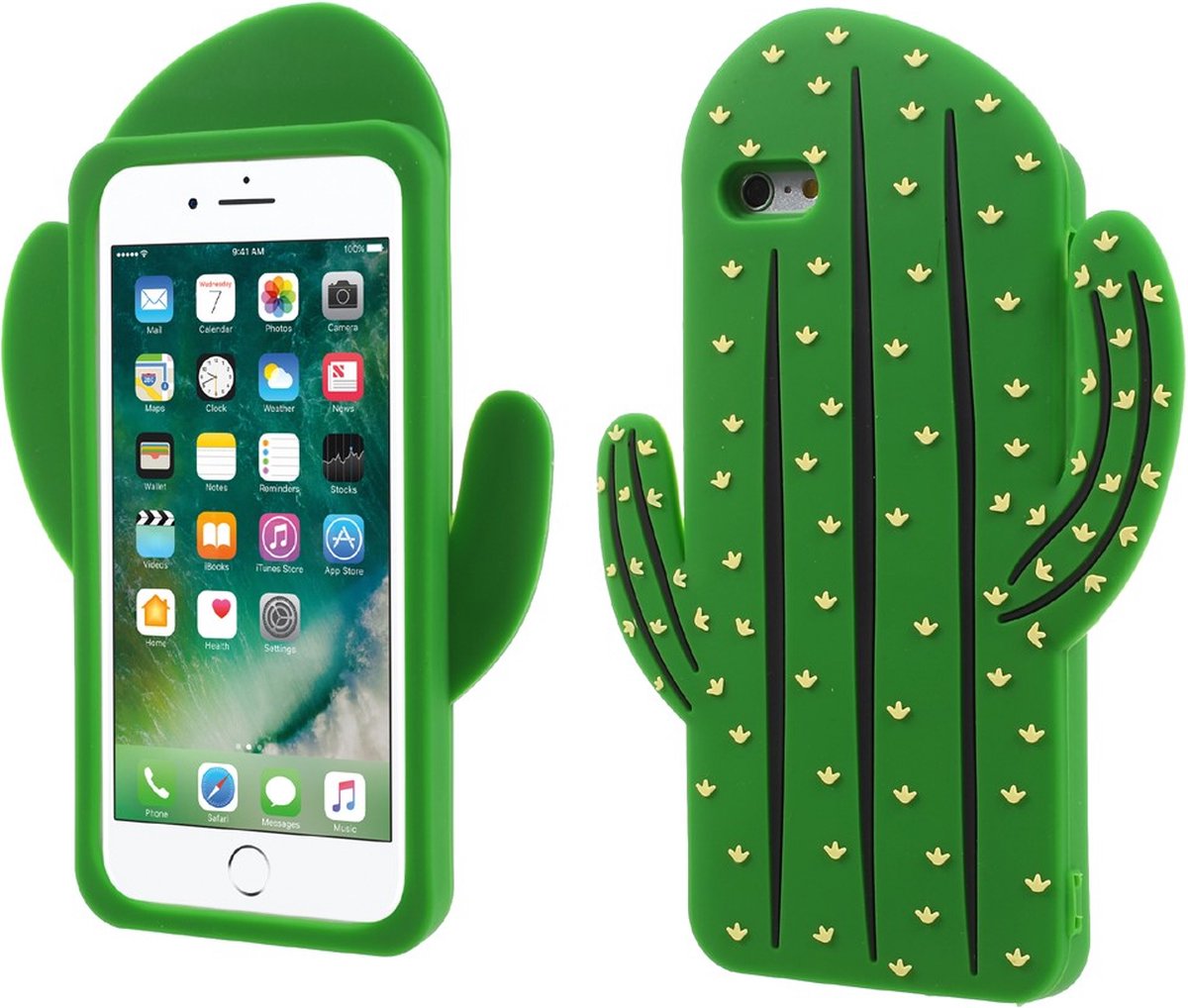 Peachy 3D Cactus hoesje geschikt voor iPhone 6 en 6s silicone
