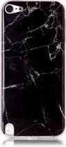 Peachy Zwart marmer iPod Touch 5 6 7 TPU hoesje marble case