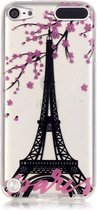 Peachy Paris Pink Blossom Clear Coque en TPU Silicone pour iPod Touch 5 6 7