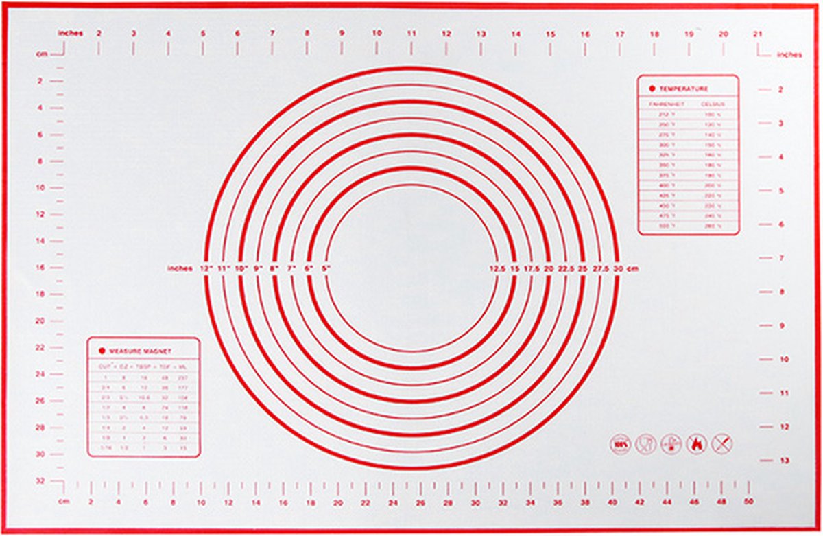 Bakmat Anti-Stick - Siliconen - Hittebestendig - 60 x 40 cm