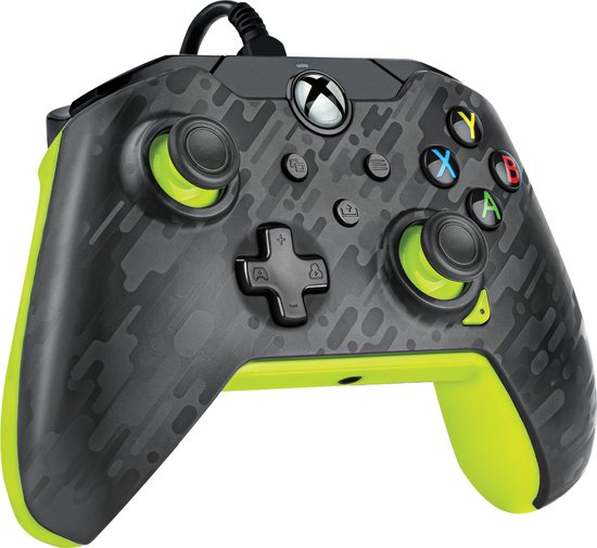 PDP - Bedrade Xbox Controller - Xbox Series X|S, Xbox One & Windows - Electric Carbon - PDP