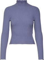 Vero Moda VMEVIE LS HIGHNECK BLOUSE BOO Dames Trui Purple Impression - Maat S