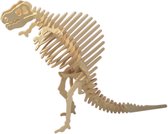 Houten dieren 3D puzzel spinosaurus dinosaurus - Speelgoed bouwpakket 23 x 18,5 x 0,3 cm.
