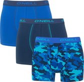 O'Neill boxers camo & plain 3P blauw - M