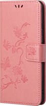 Roze vlinder book case hoesje Samsung Galaxy A33