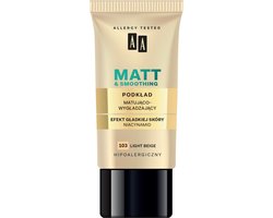 Aa - Make Up Matt Foundation Mattifying Foundation 103 Light Beige 30Ml