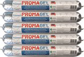 Promasil PromaGel - Injectiegel Opstijgend vocht - ATG nr 3107 (kwaliteitscertificaat) - WTCB A+A+A+ (hoogste kwaliteit) - worst 600ml - 5 stuks