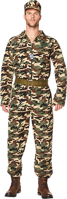 Publiciteit fiets Versnipperd Karnival Costumes Verkleedkleding Leger kostuum voor mannen Camouflage... |  bol.com