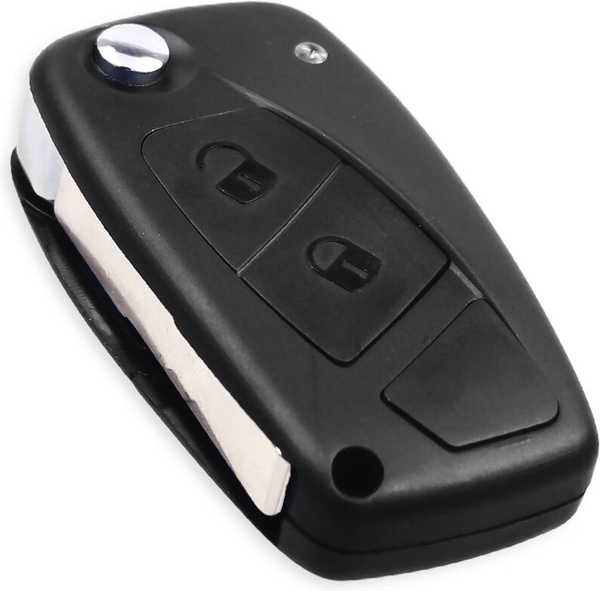XEOD Autosleutelbehuizing - sleutelbehuizing auto - sleutel - Autosleutel / Fiat 2 knops klapsleutel