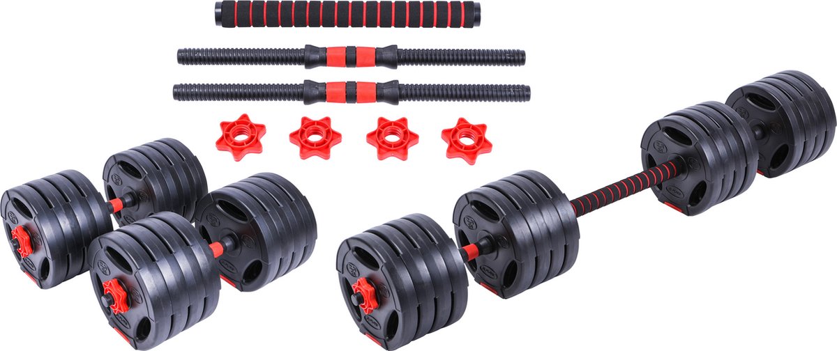 Halterset & Dumbbell Set 2 in 1 - Verstelbare Halterset - 40 kg