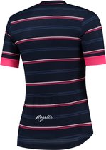 Rogelli Stripe Fietsshirt - Korte Mouwen - Dames - Blauw, Roze - Maat XL