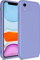Smartphonica iPhone Xr siliconen hoesje met zachte binnenkant - Paars / Back Cover geschikt voor Apple iPhone XR
