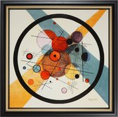 Goebel - Wassily Kandinsky | Schilderij Cirkels in cirkels | Porselein - 59cm - met echt goud - Limited Edition