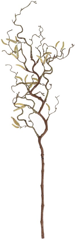Bellatio flowers & plants Paastak klein - kronkelhazelaar - kunststof - 66 cm - paasdecoratie