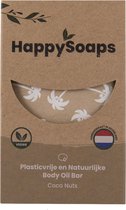 HappySoaps Body Oil Bar - Coco Nuts - Zacht, Zoet & Hydraterend - 100% Plasticvrij, Vegan & Natuurlijk - 70gr