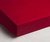 Nappiez - Hoeslaken Katoen - Strijkvrij - 90x200 - Rood