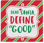 servetten Dear Santa, define ''good'' 25 cm 16 stuks