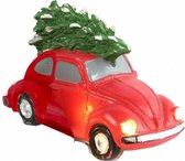 kerstverlichting kever led 11 cm rood