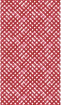 tafelkleed 118 x 180 cm papier rood/wit