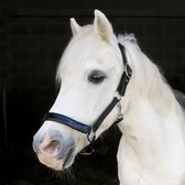HB Halster Metallic - maat Pony - black
